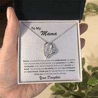 Load image into Gallery viewer, From Daughter To Mother Gift with Forever Love Necklace and Mama Understands Me Card - Artistry Imprints
