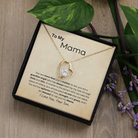 Load image into Gallery viewer, From Son To Mama Forever Love Necklace - Mothers Day Gift, Birthday Gift, Christmas Gift, Valentines Day Gift - Artistry Imprints
