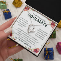 Load image into Gallery viewer, Gift To Soulmate Forever Love Necklace With Gift Card - Artistry Imprints
