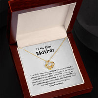 Load image into Gallery viewer, Love Knot Necklace Gift - To My Dear Mother Heartfelt Message Card Gift For Any Occasion - Artistry Imprints
