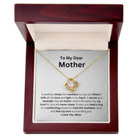 Load image into Gallery viewer, Love Knot Necklace Gift - To My Dear Mother Heartfelt Message Card Gift For Any Occasion - Artistry Imprints
