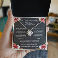 Load image into Gallery viewer, LoveKnot Necklace Gift with Mother Of My Children Message Card Gift for Wife or Soulmate - Artistry Imprints
