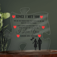 Load image into Gallery viewer, Since I Met You Acrylic Puzzle Gift to Wife Husband Soulmate Girlfriend Boyfriend or Beloved Partner - Artistry Imprints