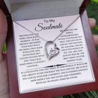 Load image into Gallery viewer, Soulmate Giftset Forever Love Necklace with Message Card - Artistry Imprints
