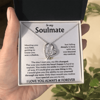 Load image into Gallery viewer, Soulmate Giftset With Forever Love Necklace and Heartfelt Card - Artistry Imprints
