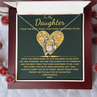 Load image into Gallery viewer, To My Daughter From Mom Forever Love Necklace with Love Card Giftset - Artistry Imprints
