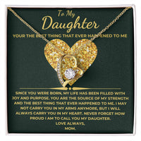 Load image into Gallery viewer, To My Daughter From Mom Forever Love Necklace with Love Card Giftset - Artistry Imprints
