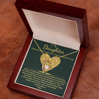 Load image into Gallery viewer, To My Daughter From Mom Forever Love Necklace with Love Card Giftset - Artistry Imprints
