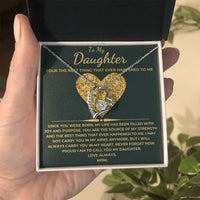 Load image into Gallery viewer, To My Daughter From Mom Forever Love Necklace with Love Card Giftset - Artistry Imprints
