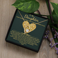 Load image into Gallery viewer, To My Daughter From Mom Forever Love Necklace with Love Card Giftset - Artistry Imprints
