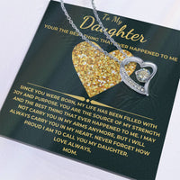 Load image into Gallery viewer, To My Daughter From Mom Forever Love Necklace with Love Card Giftset - Artistry Imprints
