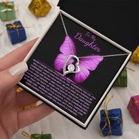 Load image into Gallery viewer, To My Daughter Giftset Forever Love Necklace with Beautiful Message Card - Artistry Imprints
