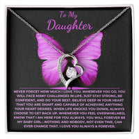 Load image into Gallery viewer, To My Daughter Giftset Forever Love Necklace with Beautiful Message Card - Artistry Imprints
