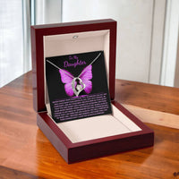 Load image into Gallery viewer, To My Daughter Giftset Forever Love Necklace with Beautiful Message Card - Artistry Imprints
