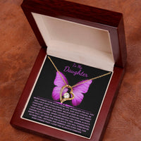 Load image into Gallery viewer, To My Daughter Giftset Forever Love Necklace with Beautiful Message Card - Artistry Imprints
