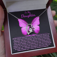 Load image into Gallery viewer, To My Daughter Giftset Forever Love Necklace with Beautiful Message Card - Artistry Imprints
