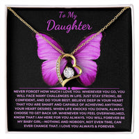 Load image into Gallery viewer, To My Daughter Giftset Forever Love Necklace with Beautiful Message Card - Artistry Imprints
