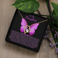 Load image into Gallery viewer, To My Daughter Giftset Forever Love Necklace with Beautiful Message Card - Artistry Imprints
