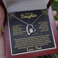 Load image into Gallery viewer, To My Daughter Giftset From Dad With Forever Love Necklace and Lovely Card - Artistry Imprints
