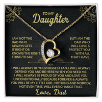 Load image into Gallery viewer, To My Daughter Giftset From Dad With Forever Love Necklace and Lovely Card - Artistry Imprints
