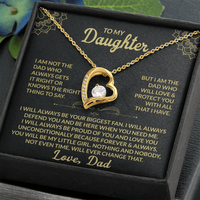 Load image into Gallery viewer, To My Daughter Giftset From Dad With Forever Love Necklace and Lovely Card - Artistry Imprints
