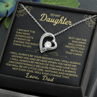 Load image into Gallery viewer, To My Daughter Giftset From Dad With Forever Love Necklace and Lovely Card - Artistry Imprints
