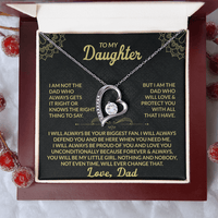 Load image into Gallery viewer, To My Daughter Giftset From Dad With Forever Love Necklace and Lovely Card - Artistry Imprints
