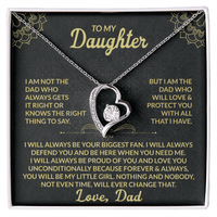 Load image into Gallery viewer, To My Daughter Giftset From Dad With Forever Love Necklace and Lovely Card - Artistry Imprints
