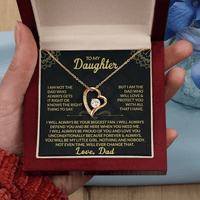 Load image into Gallery viewer, To My Daughter Giftset From Dad With Forever Love Necklace and Lovely Card - Artistry Imprints
