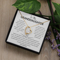 Load image into Gallery viewer, To My Granddaughter Gift From Grandma Forever Love Necklace With Card - Artistry Imprints
