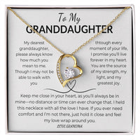 Load image into Gallery viewer, To My Granddaughter Gift From Grandma Forever Love Necklace With Card - Artistry Imprints
