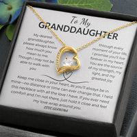 Load image into Gallery viewer, To My Granddaughter Gift From Grandma Forever Love Necklace With Card - Artistry Imprints
