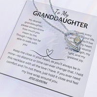 Load image into Gallery viewer, To My Granddaughter Gift From Grandma Forever Love Necklace With Card - Artistry Imprints
