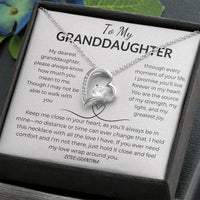 Load image into Gallery viewer, To My Granddaughter Gift From Grandma Forever Love Necklace With Card - Artistry Imprints
