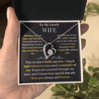 Load image into Gallery viewer, To My Lovely Wife Giftset with Forever Love Necklace and Heartfelt Message Card - Artistry Imprints
