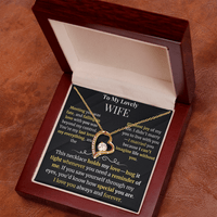Load image into Gallery viewer, To My Lovely Wife Giftset with Forever Love Necklace and Heartfelt Message Card - Artistry Imprints
