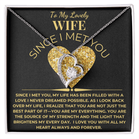 Load image into Gallery viewer, To My Lovely Wife Giftset With Forever Love Necklace and Since I Met You Card - Artistry Imprints
