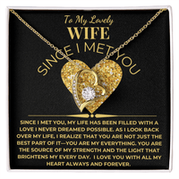 Load image into Gallery viewer, To My Lovely Wife Giftset With Forever Love Necklace and Since I Met You Card - Artistry Imprints
