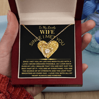 Load image into Gallery viewer, To My Lovely Wife Giftset With Forever Love Necklace and Since I Met You Card - Artistry Imprints
