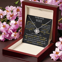 Load image into Gallery viewer, To My Lovely Wife Giftset with Love Knot Necklace and Heartfelt Message Card - Artistry Imprints