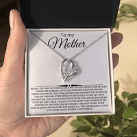 Load image into Gallery viewer, To My Mother Giftset with Forever Love Necklace and Heartfelt Card - Artistry Imprints

