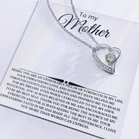 Load image into Gallery viewer, To My Mother Giftset with Forever Love Necklace and Heartfelt Card - Artistry Imprints
