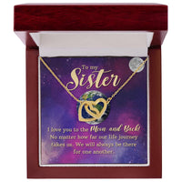 Load image into Gallery viewer, To My Sister Interlocking Hearts Necklace Gift For Sister Birthday Gift, Mothers Day Gift, Valentines Gift, Christmas Gift, Wedding Gift - Artistry Imprints
