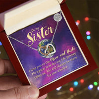 Load image into Gallery viewer, To My Sister Interlocking Hearts Necklace Gift For Sister Birthday Gift, Mothers Day Gift, Valentines Gift, Christmas Gift, Wedding Gift - Artistry Imprints
