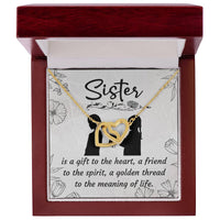 Load image into Gallery viewer, To My Sister Interlocking Hearts Necklace Gift From Sister with Message Card Gift Sister Birthday, Wedding Day, Mothers Day, Christmas Gift - Artistry Imprints
