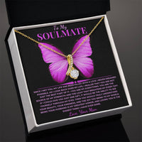 Load image into Gallery viewer, To My Soulmate Gift From With Alluring Beauty Necklace With Card - Artistry Imprints
