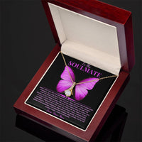 Load image into Gallery viewer, To My Soulmate Gift From With Alluring Beauty Necklace With Card - Artistry Imprints
