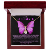 Load image into Gallery viewer, To My Soulmate Gift From With Alluring Beauty Necklace With Card - Artistry Imprints
