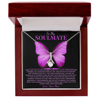Load image into Gallery viewer, To My Soulmate Gift From With Alluring Beauty Necklace With Card - Artistry Imprints
