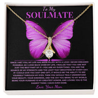 Load image into Gallery viewer, To My Soulmate Gift From With Alluring Beauty Necklace With Card - Artistry Imprints
